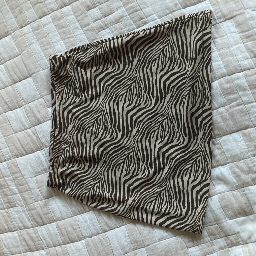 Vintage Express Print Mini Skirt